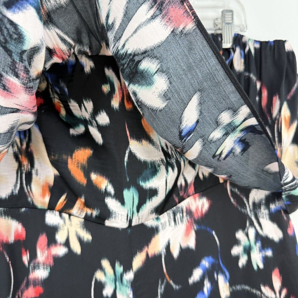 NWT Anthropologie Corey Lynn Calter Black Floral Strapless Jumpsuit Size XL - Picture 6 of 16